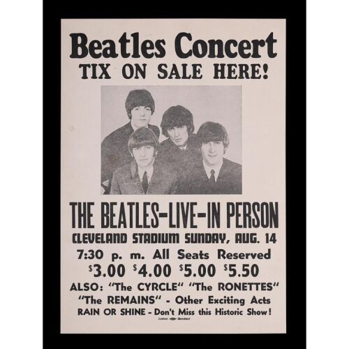 22. THE BEATLES - Cleveland Stadium Concert Poster, 1966
