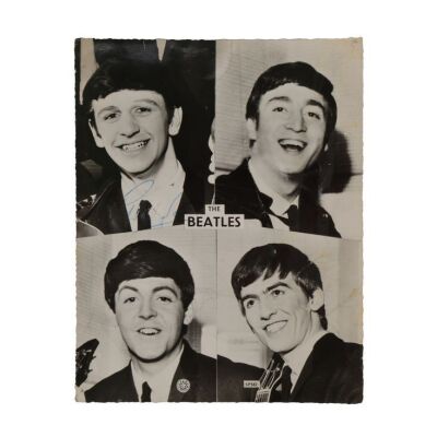 29. THE BEATLES - Paul McCartney and Ringo Starr-Autographed Beatles Promotional Photograph