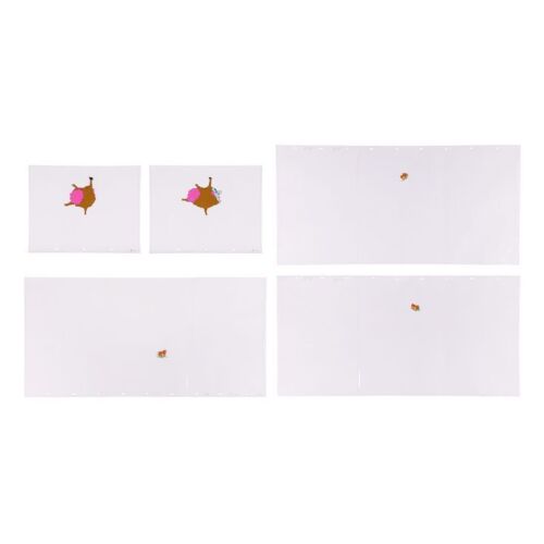 30. THE BEATLES - Selection of Five Hand-Painted Jeremy Hilary Boob and Butterfly Animation Cels