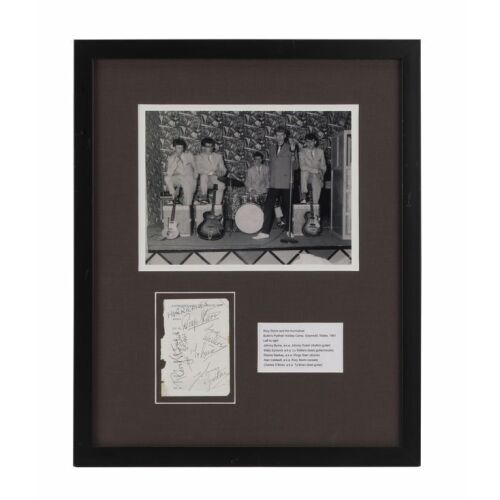 31. THE BEATLES - Framed Rory Storm and the Hurricanes-Autographed Page