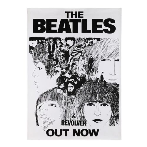 35. THE BEATLES - Klaus Voormann-Autographed Revolver Poster