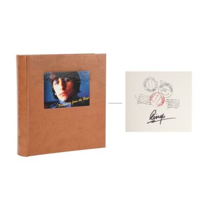 36. THE BEATLES - Ringo Starr-Autographed 2003 Postcards From The Boys Collector's Edition Book