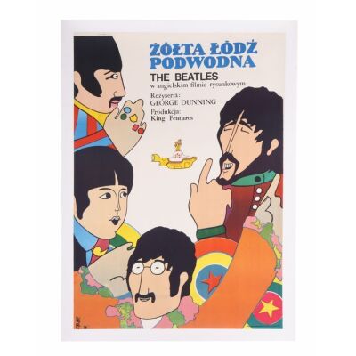 40. THE BEATLES: YELLOW SUBMARINE (1968) - Polish Poster, 1969 (First Release) - Linen-Backed