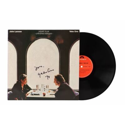 49. JOHN LENNON AND YOKO ONO - Yoko Ono-Autographed Heart Play: Unfinished Dialogue Vinyl