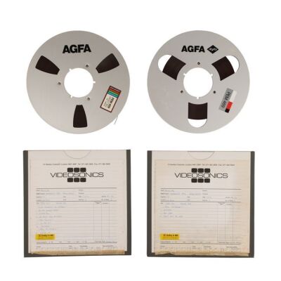55. PAUL MCCARTNEY / PHIL COLLINS / CLIFF RICHARD - Two 1990 Knebworth Charity Concert 1/4" Reel-to-Reel Tapes