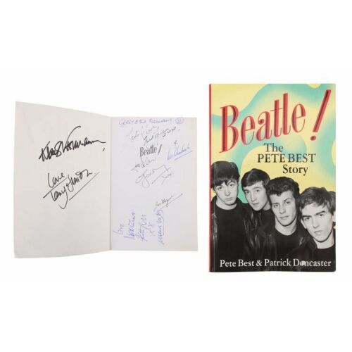 58. THE BEATLES - Neil Aspinall, Cynthia Lennon, Klaus Voormann and Others Autographed Beatle! The Pete Best Story First Edition