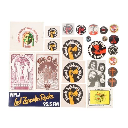 62. BLACK SABBATH - Collection of Badges and Promotional Items