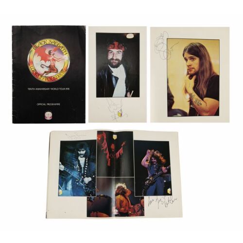 65. BLACK SABBATH - Ozzy Osbourne, Tony Iommi, Bill Ward and Geezer Butler-Autographed 1978 Tenth Anniversary World Tour Programme