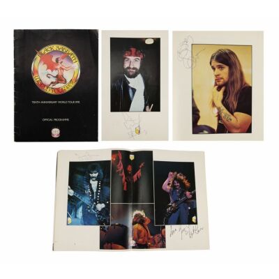 65. BLACK SABBATH - Ozzy Osbourne, Tony Iommi, Bill Ward and Geezer Butler-Autographed 1978 Tenth Anniversary World Tour Programme