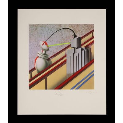 66. BLACK SABBATH - Tony Iommi-Autographed "Technical Ecstasy" Limited Edition Print by Storm Thorgerson and Aubrey Powell, 2007