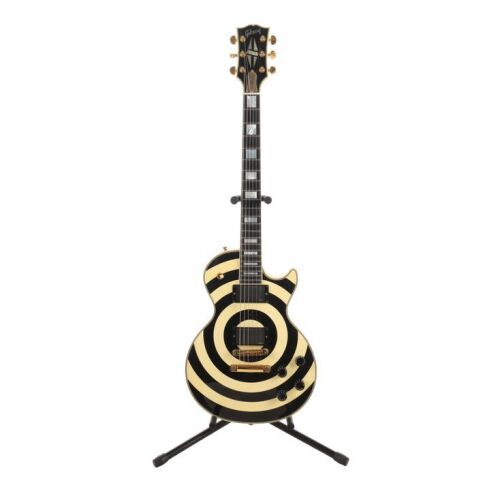 67. OZZY OSBOURNE - Zakk Wylde Bullseye Signature Gibson Custom Les Paul Guitar