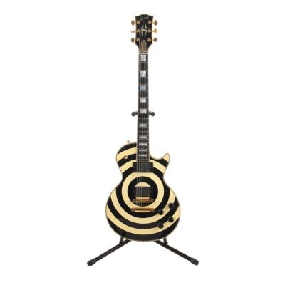 67. OZZY OSBOURNE - Zakk Wylde Bullseye Signature Gibson Custom Les Paul Guitar