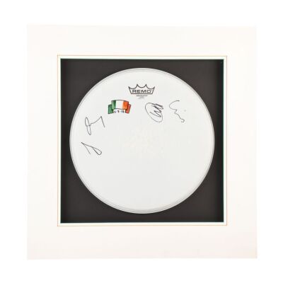 97. COLDPLAY - Chris Martin, Jonny Buckland, Guy Berryman and Will Champion-Autographed Stage-Played Dublin Concert Remo Drumhead