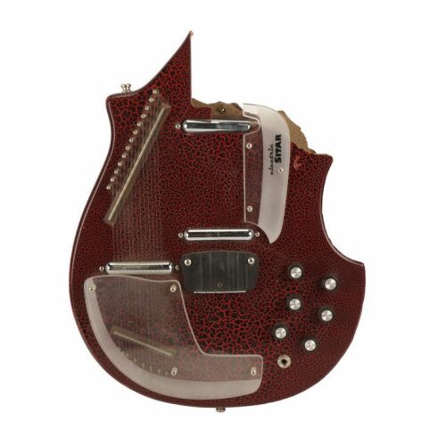 100. THE DARKNESS: JUSTIN HAWKINS - The Nick Brine Collection: Justin Hawkins' Smashed Guitar