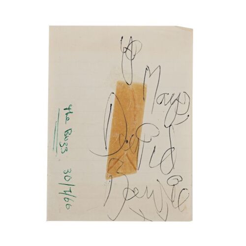 108. DAVID BOWIE - David Bowie Marquee Club 1966 Autograph
