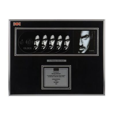 139. GEORGE MICHAEL - Older 5 x Platinum CD Award