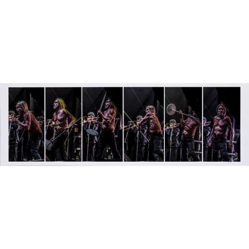 145. IGGY POP - Iggy Pop No Values Festival Performance Montage Print by Dean Karr, 2024