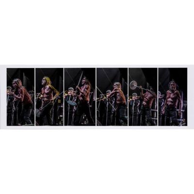 145. IGGY POP - Iggy Pop No Values Festival Performance Montage Print by Dean Karr, 2024
