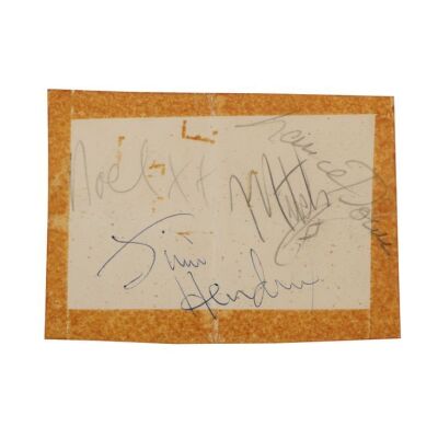 165. JIMI HENDRIX - Jimi Hendrix, Noel Redding and Mitch Mitchell-Autographed Page