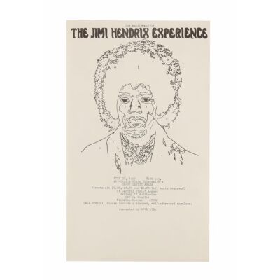 168. JIMI HENDRIX - Jimi Hendrix Experience Henry Levitt Arena 1969 Concert Poster