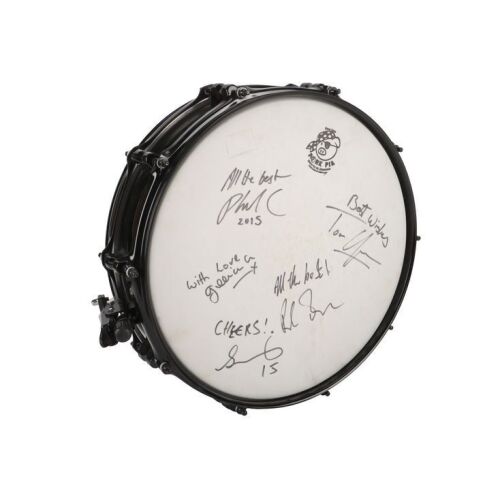 176. NEW ORDER - Gillian Gilbert, Stephen Morris, Bernard Sumner, Phil Cunningham and Tom Chapman-Autographed Drum