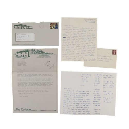 177. JOY DIVISION - Collection of Three Letters From Ian and Debbie Curtis