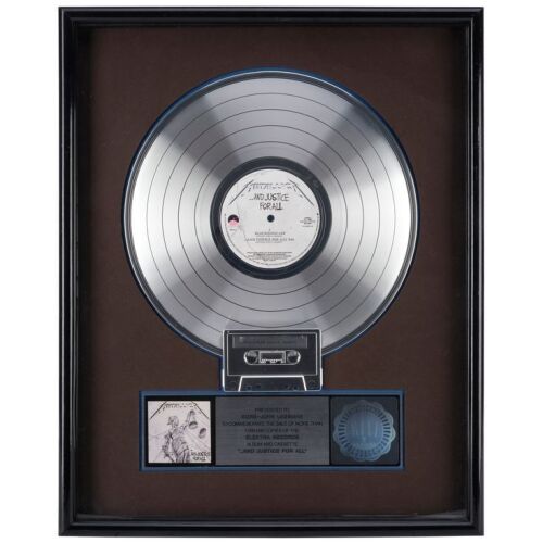 210. METALLICA - . . .And Justice for All Platinum Disc Award Presented to John Lassman