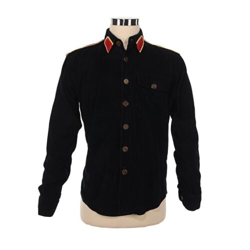213. MICHAEL JACKSON - The Omer Bhatti Collection: Michael Jackson's Black Corduroy Shirt