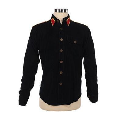 213. MICHAEL JACKSON - The Omer Bhatti Collection: Michael Jackson's Black Corduroy Shirt