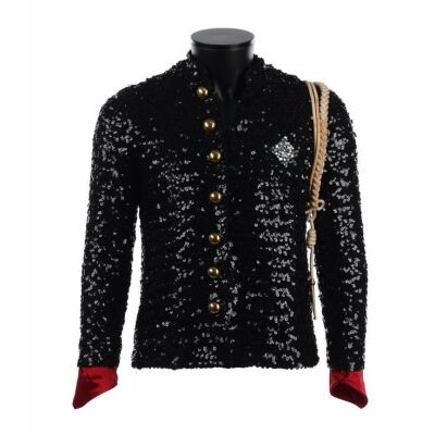 214. MICHAEL JACKSON - Michael Jackson's Custom-Made Black Sequin Jacket