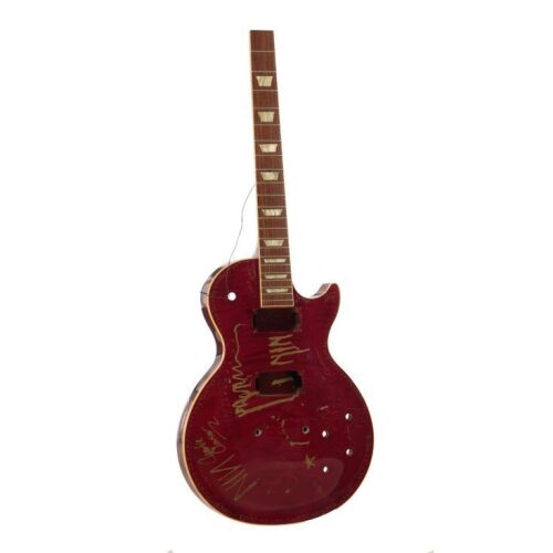 240. NINE INCH NAILS - Trent Reznor's Destroyed Autographed Gibson Les Paul Guitar