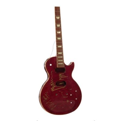 240. NINE INCH NAILS - Trent Reznor's Destroyed Autographed Gibson Les Paul Guitar
