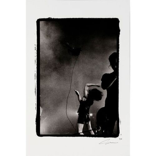 244. NINE INCH NAILS - Artist's Proof Trent Throwing Guitar Print by Jonathan Rach, 1994