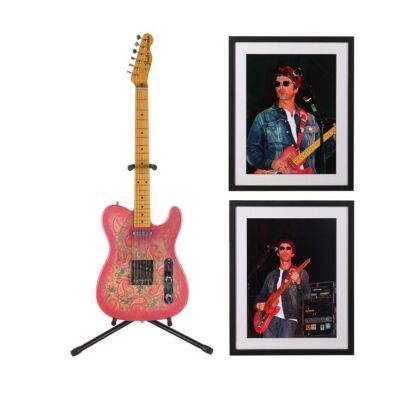 253. OASIS - Noel Gallagher's Photo-Matched Owned and Autographed Pink Paisley Fender Telecaster Guitar Played During Familiar to Millions, Rock in Rio Concert, Tour Performances and TV Appearances
