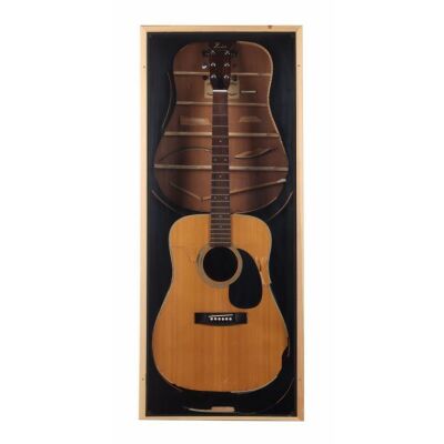 262. OASIS - The Nick Brine Collection: 1970s Fender F-35 Acoustic Guitar Smashed by Liam Gallagher During Be Here Now Recording Sessions