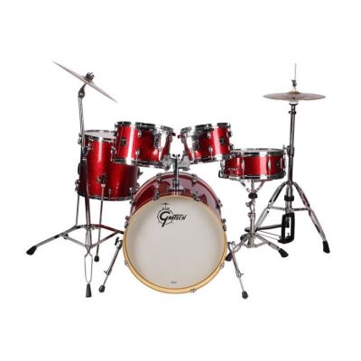286. OASIS - Alan White's Owned Gretsch Drum Kit and Autographed Drumskin