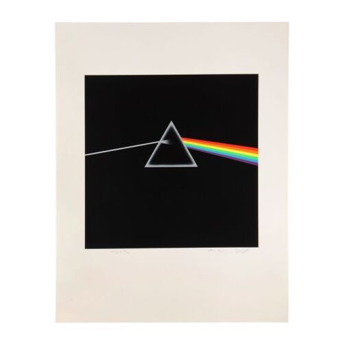 307. PINK FLOYD - Artist's Proof The Dark Side of The Moon Album Cover Silkscreen Print Signed by Storm Thorgerson and Aubrey Powell, 2000