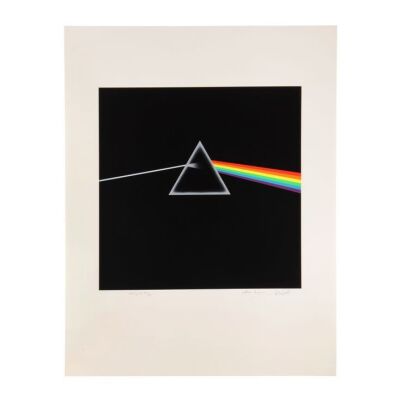 307. PINK FLOYD - Artist's Proof The Dark Side of The Moon Album Cover Silkscreen Print Signed by Storm Thorgerson and Aubrey Powell, 2000
