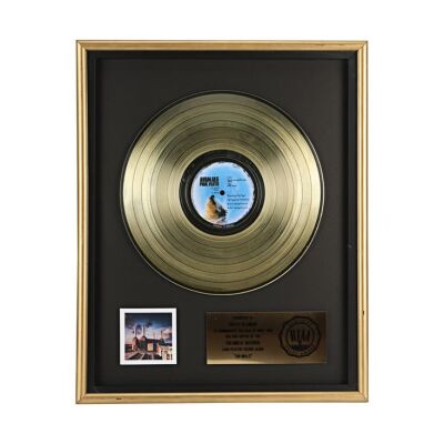 312. PINK FLOYD - Animals Gold Disc Award Presented to David Gilmour