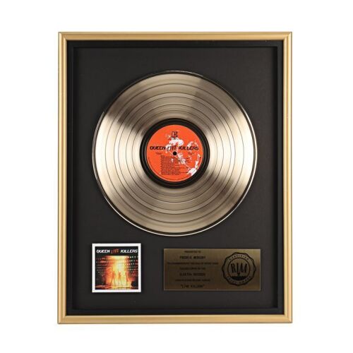 331. QUEEN - Live Killers Gold Disc Award Presented to Freddie Mercury