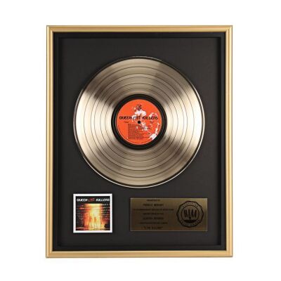 331. QUEEN - Live Killers Gold Disc Award Presented to Freddie Mercury