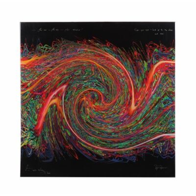 335. QUEEN - Brian May and Roger Taylor-Autographed Unique "Bohemian Rhapsody" Print by Tim Wakefield, 2009