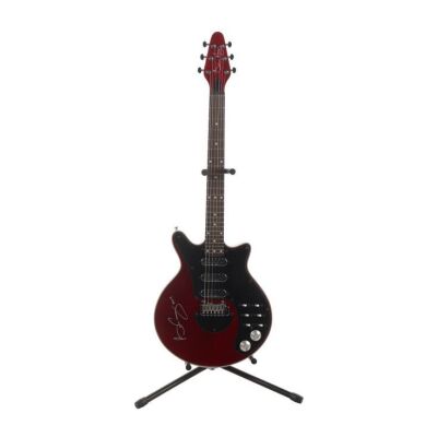340. QUEEN - Brian May-Autographed Limited Edition BMG Antique Cherry Guitar