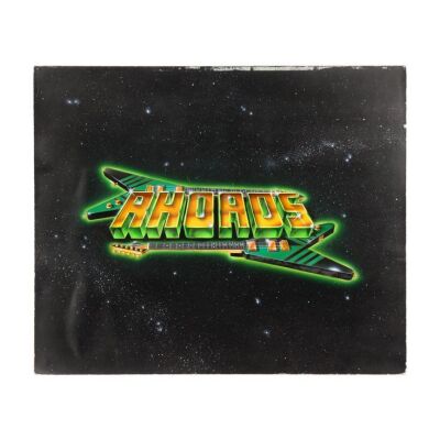 348. RANDY RHOADS - Original Hand-Painted Rhoads Band Final Logo Design Artwork by Chris Dellorco