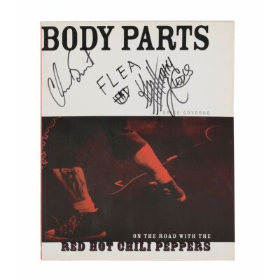 349. RED HOT CHILI PEPPERS - Anthony Kiedis, Flea and Chad Smith-Autographed Body Parts: On the Road with the Red Hot Chili Peppers Book