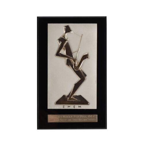 358. THE ROLLING STONES: BILL WYMAN - Bill Wyman Owned Melody Maker 1964 Award