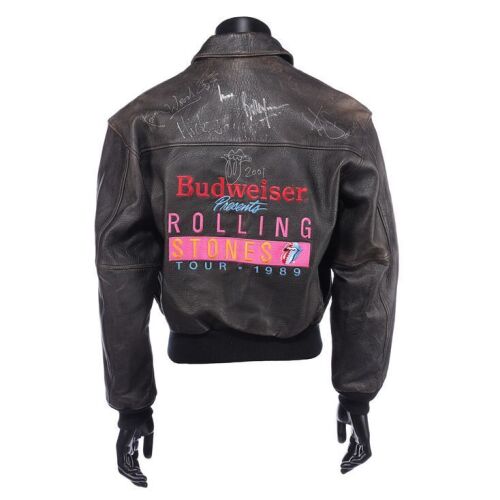 360. THE ROLLING STONES - Bill Wyman's Tour Jacket Autographed by Mick Jagger, Bill Wyman, Charlie Watts and Ronnie Wood