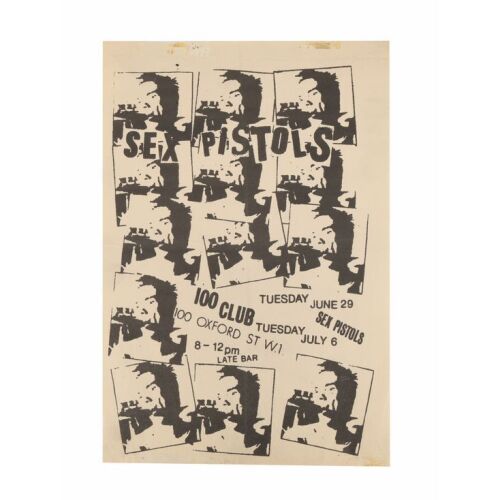 373. SEX PISTOLS - 100 Club Oxford Street 1976 Concert Flyer