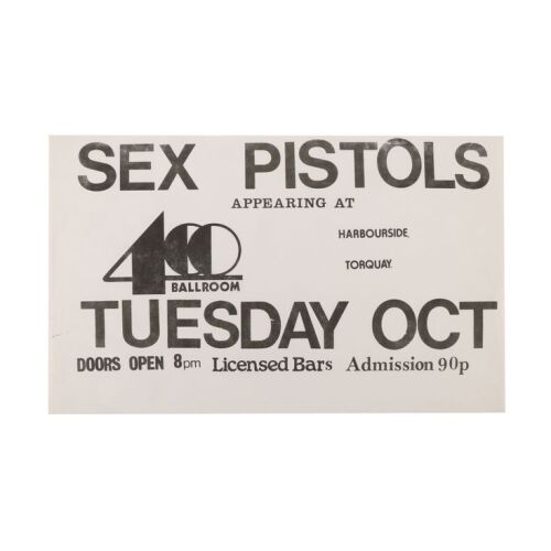 377. SEX PISTOLS - 400 Ballroom Torquay Concert Handbill