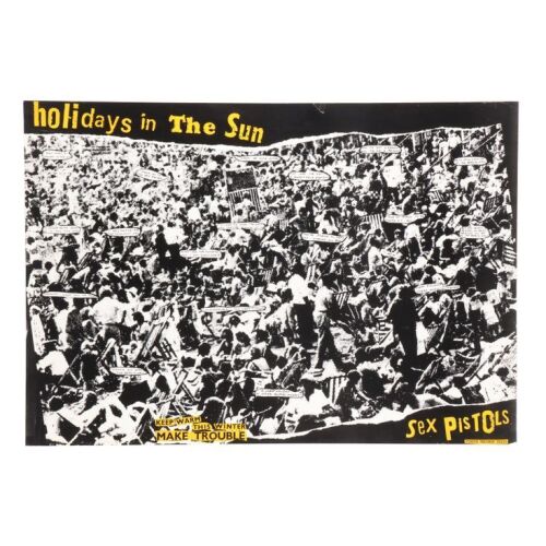 379. SEX PISTOLS - Holidays In The Sun Promotional Poster, 1977